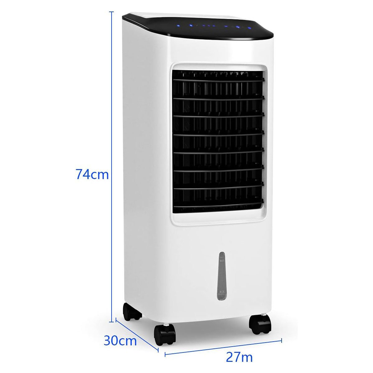 Rafraîchisseur d'Air Portable 4 en 1, Réservoir 7L, 3 Vitesses