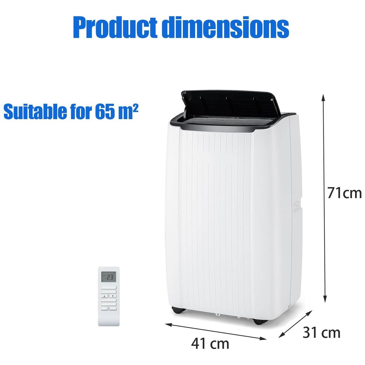 Climatiseur Portable 12000 BTU, Froid/Chaud, App