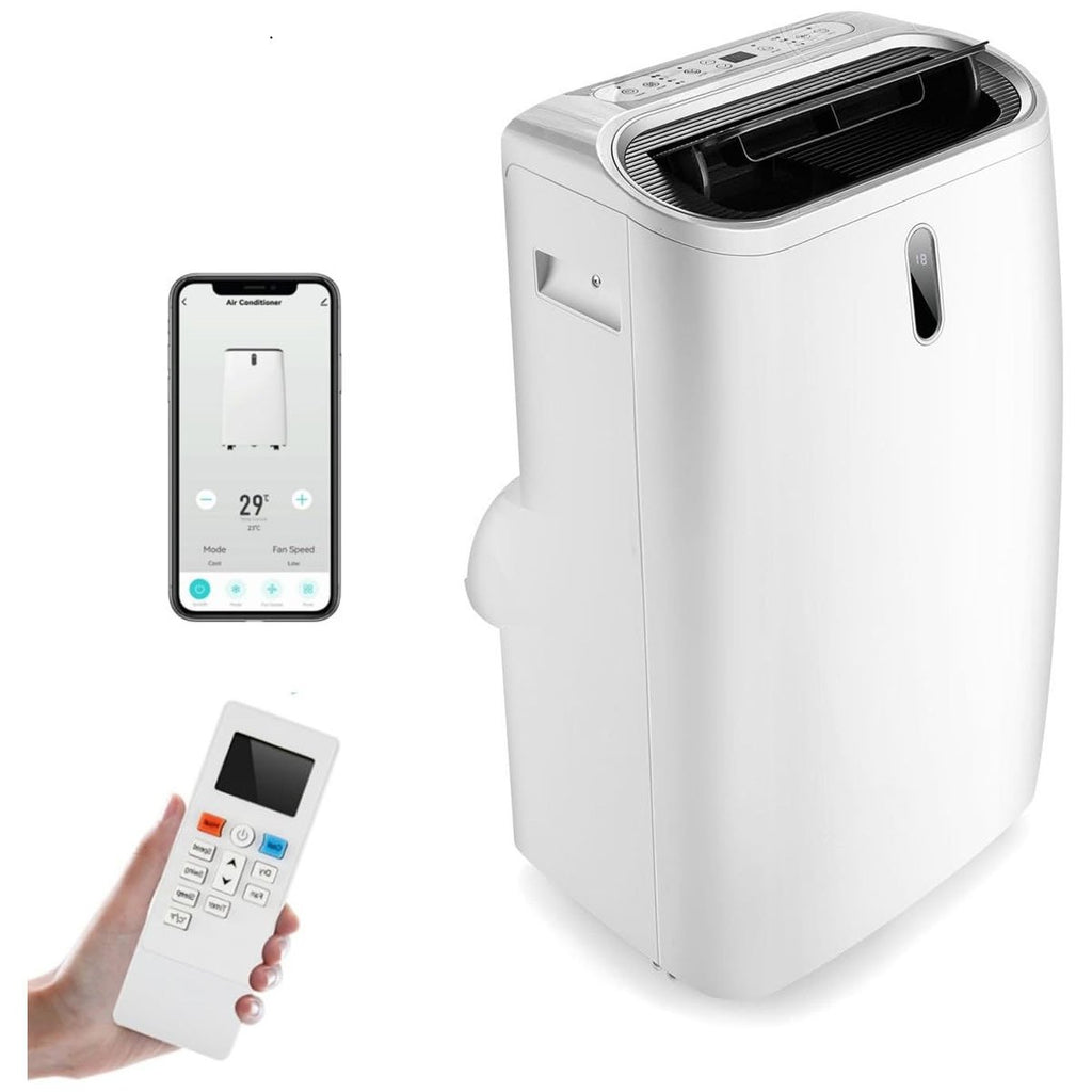 Climatiseur Portable 14000 BTU, Froid/Chaud, App et Télécommande