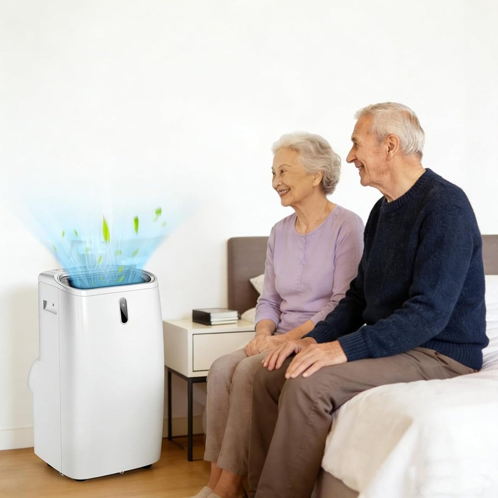 Climatiseur Portable 14000 BTU, Froid/Chaud, App et Télécommande