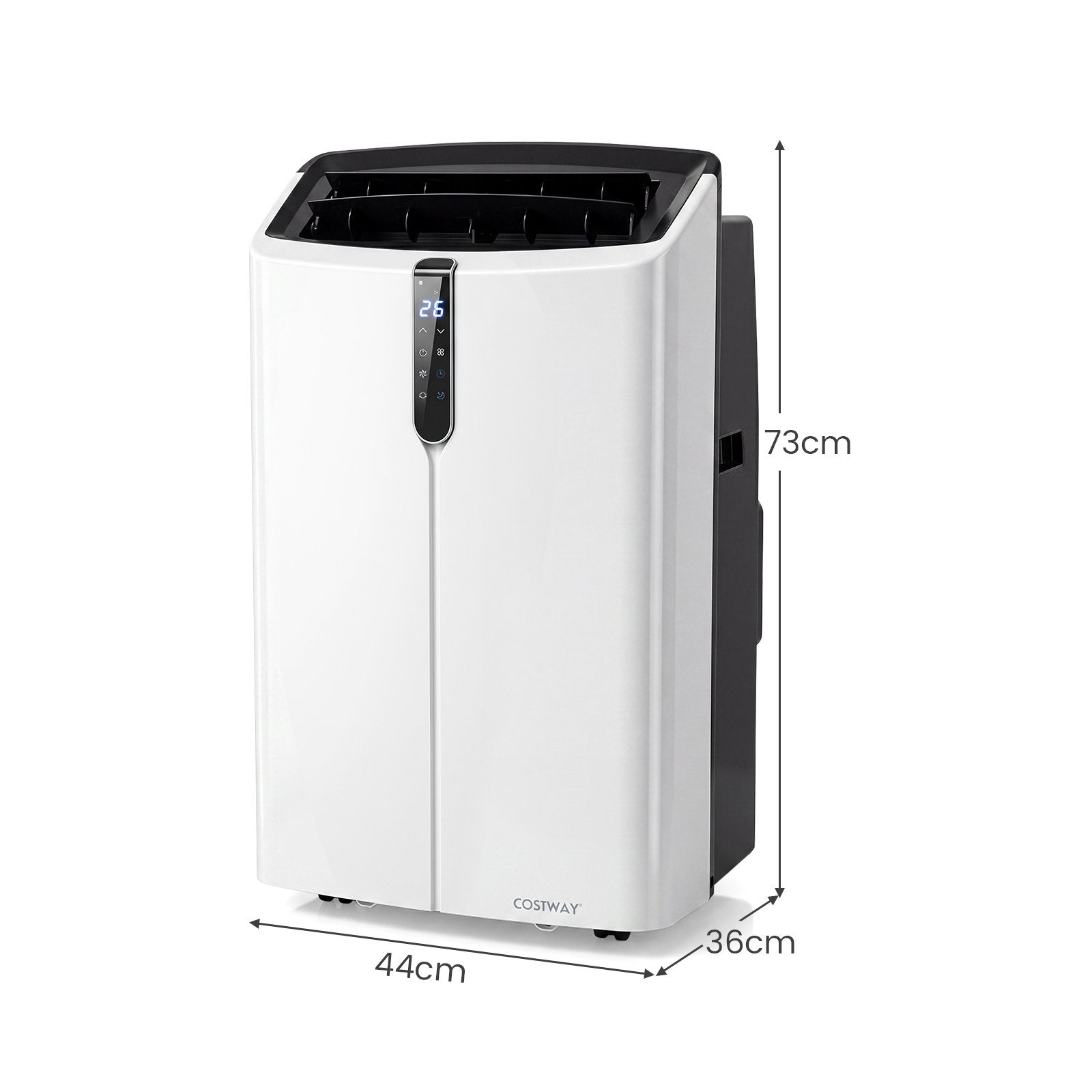 Climatiseur Portable Silencieux 14000 BTU, Froid/Chaud, App