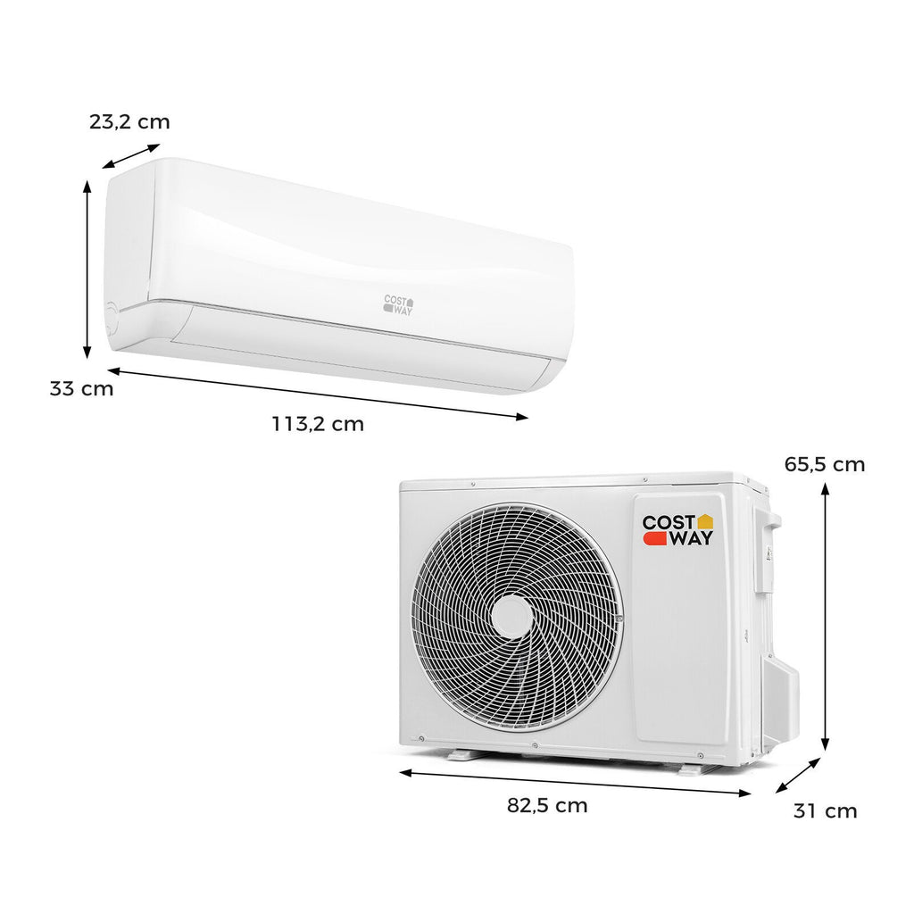 Climatiseur Split Pompe à Chaleur 24000 BTU Silencieux 19dB A++ + Ventilateur Colonne Offert