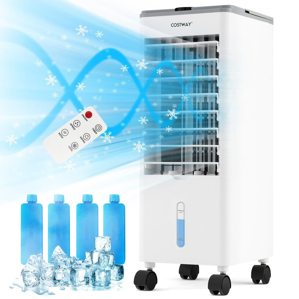 Rafraîchisseur d'Air Portable 3 en 1, Oscillation 60°, Télécommande