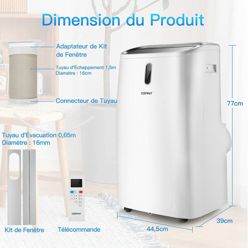 Chauffage Portable 5 en 1, 12000 BTU, Contrôle par App
