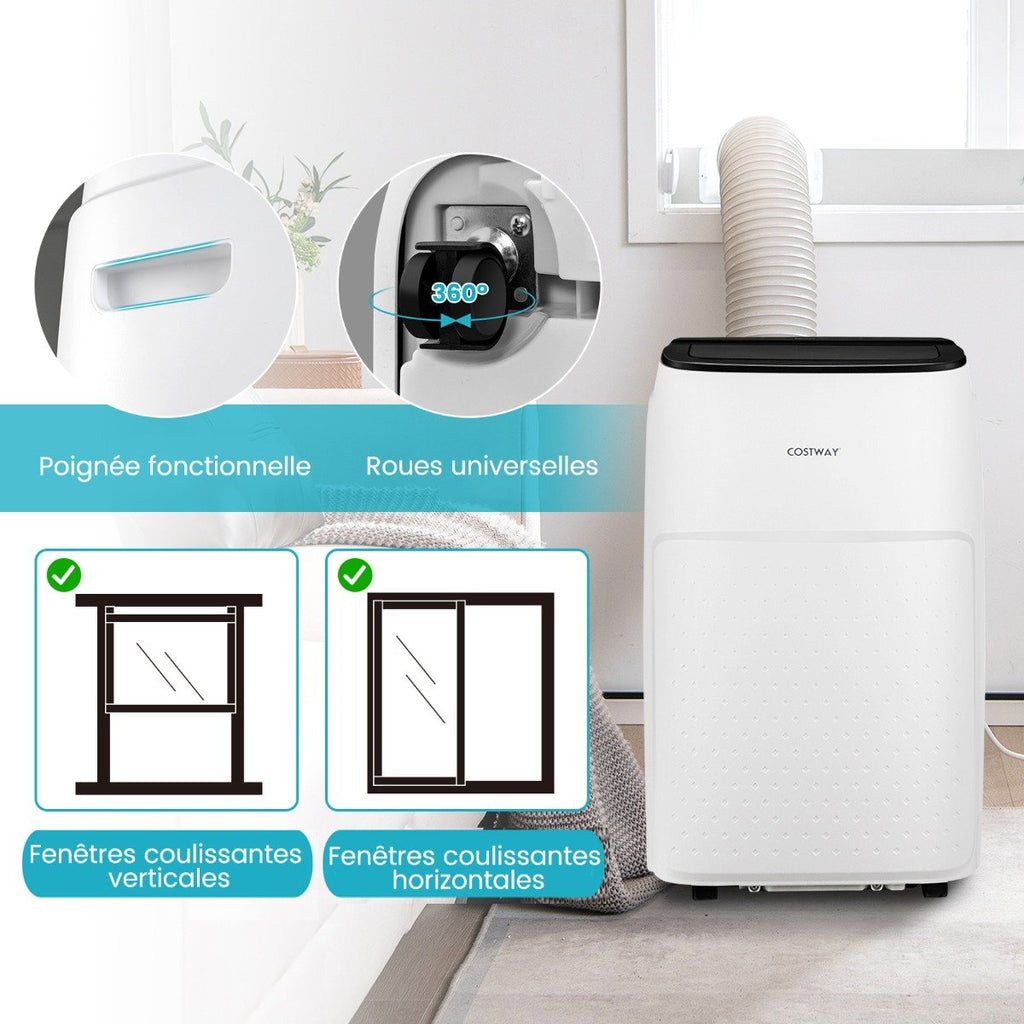 Climatiseur Portable 4 en 1, 12000 BTU, App Smart Life