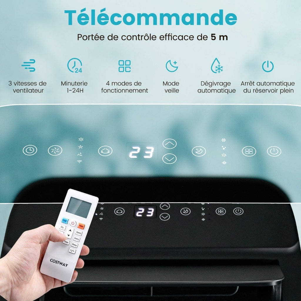 Climatiseur Portable 4 en 1, 14000 BTU, App Smart Life