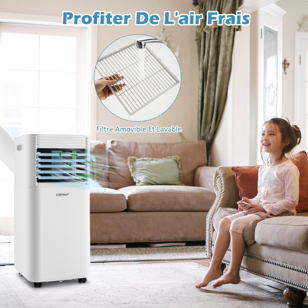 Climatiseur Portable 3 en 1, 7000 BTU, 2 Vitesses