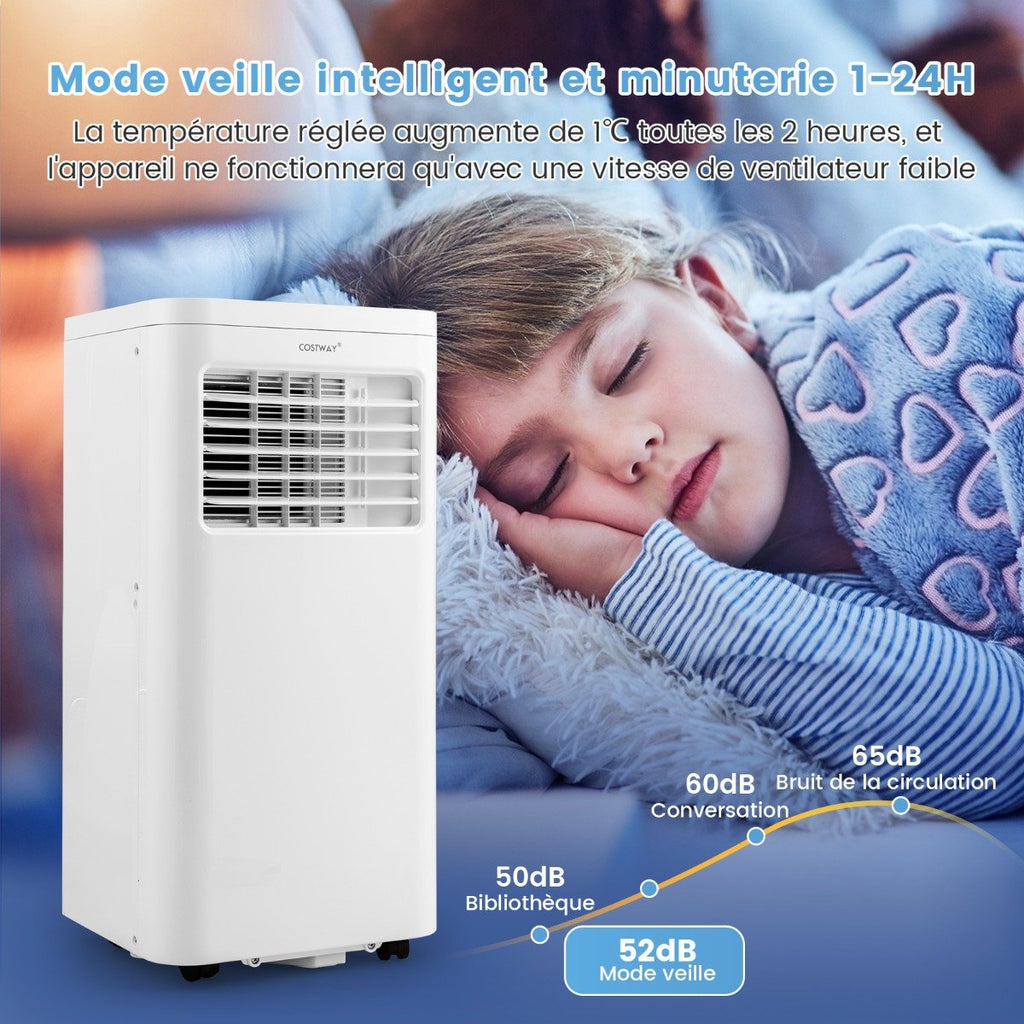 Climatiseur Portable 4 en 1 Silencieux 9000 BTU