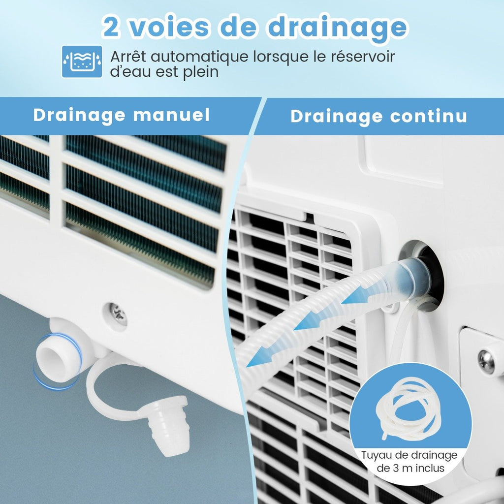 Climatiseur Portable 4 en 1 Silencieux 9000 BTU