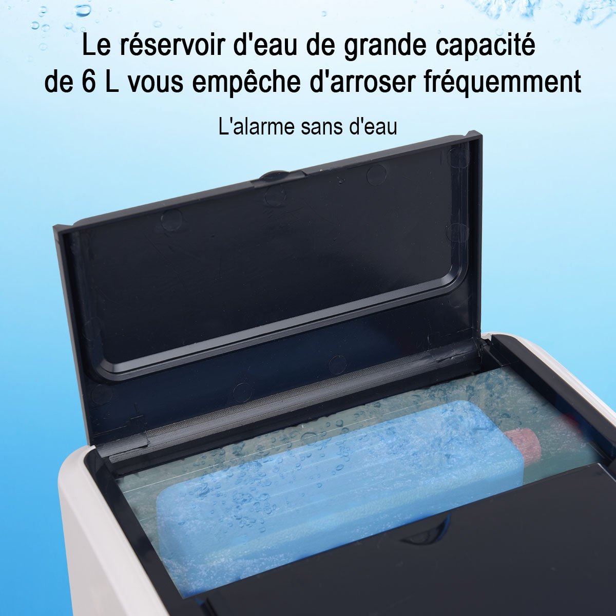 Rafraîchisseur d'Air Portable 75W, 3 Vitesses, Réservoir 6L