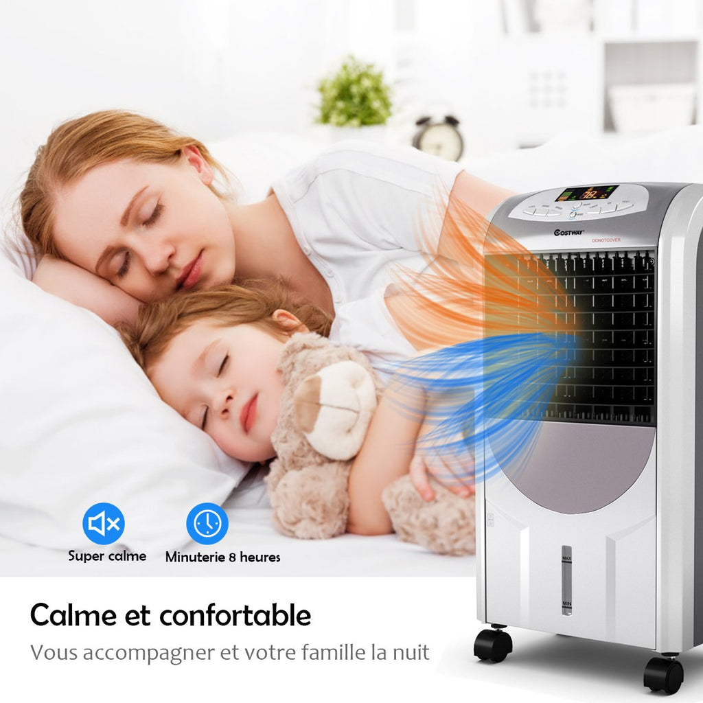 Rafraîchisseur d'Air avec Chauffage, 3 Vitesses, Réservoir 7L