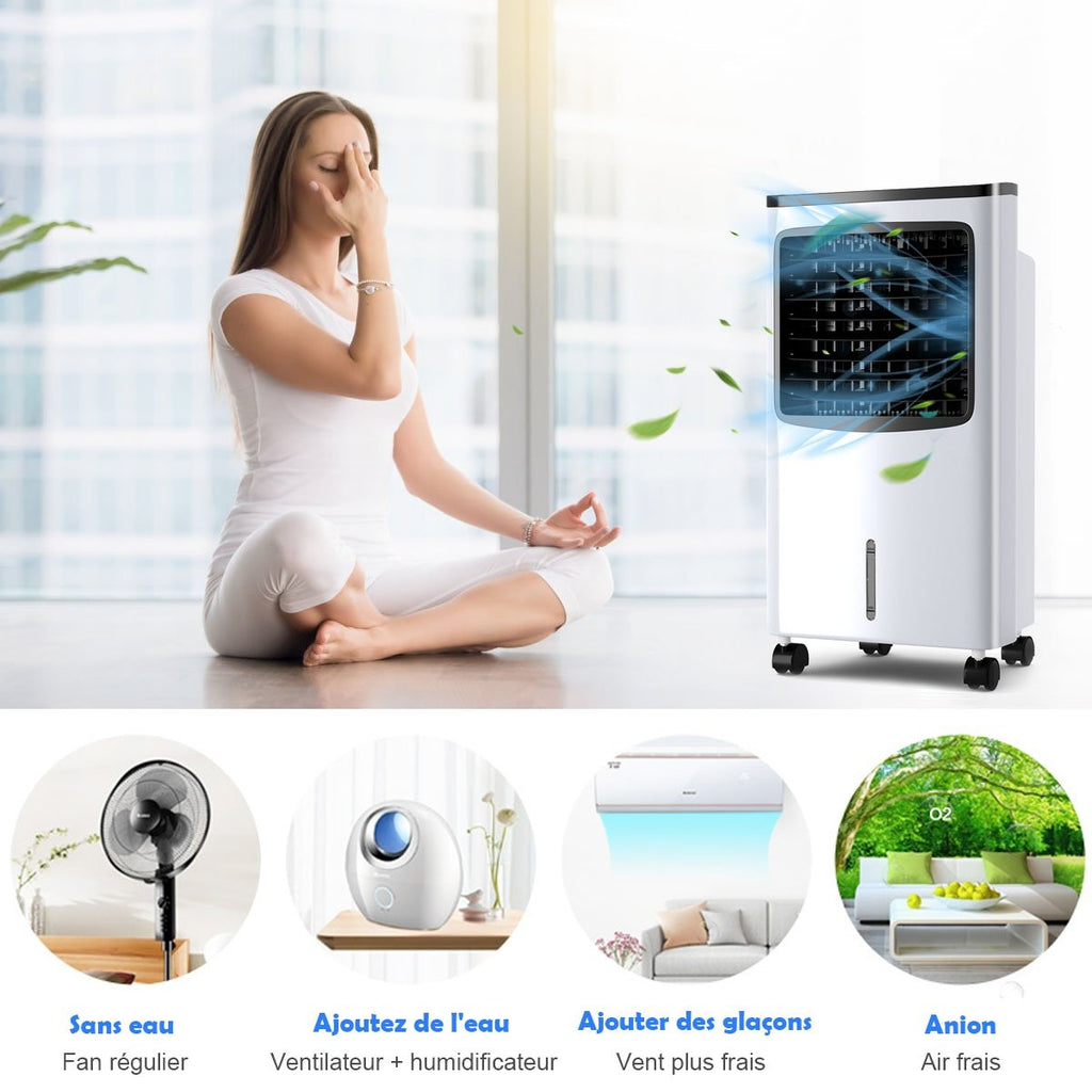 Rafraîchisseur d'Air Portable 75W 4 en 1, Réservoir 8L
