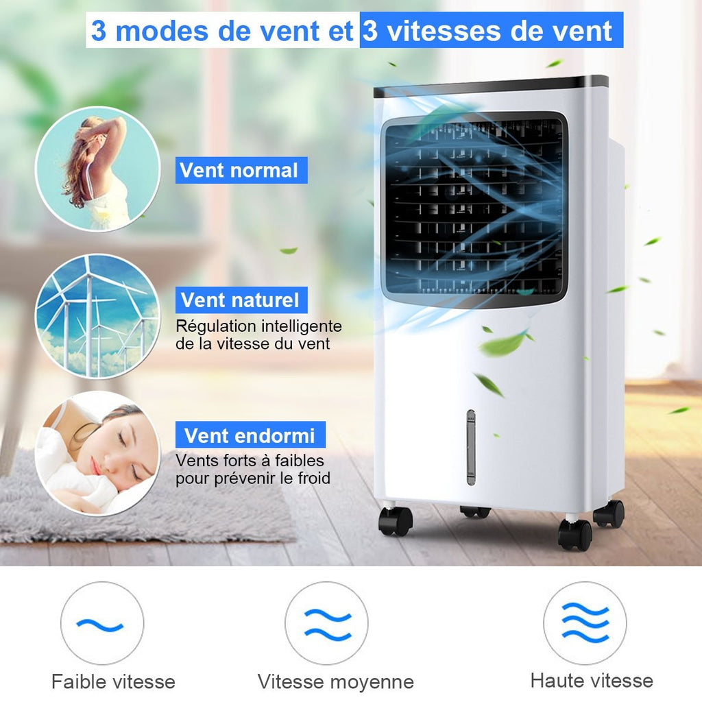 Rafraîchisseur d'Air Portable 75W 4 en 1, Réservoir 8L