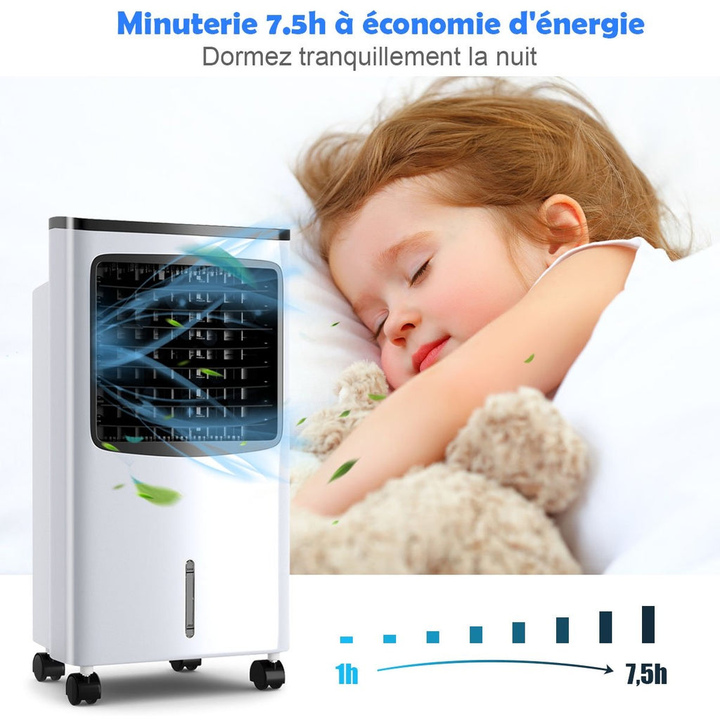 Rafraîchisseur d'Air Portable 75W 4 en 1, Réservoir 8L