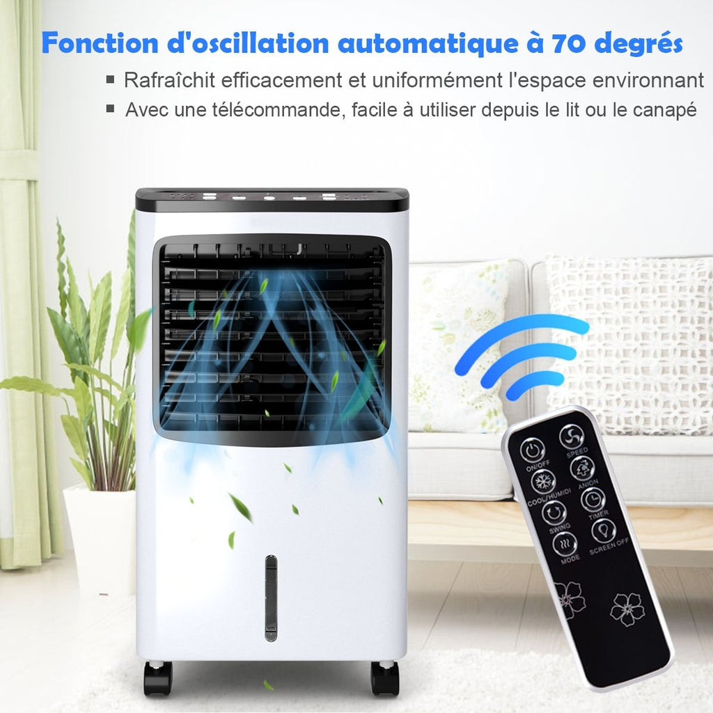 Rafraîchisseur d'Air Portable 75W 4 en 1, Réservoir 8L