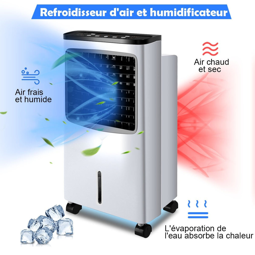 Rafraîchisseur d'Air Portable 75W 4 en 1, Réservoir 8L
