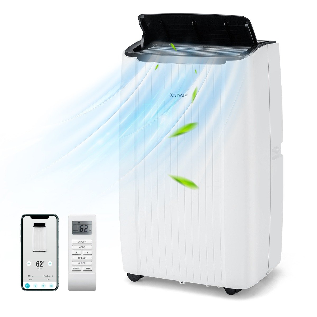 Climatiseur Portable 12000 BTU 4 en 1, Wifi