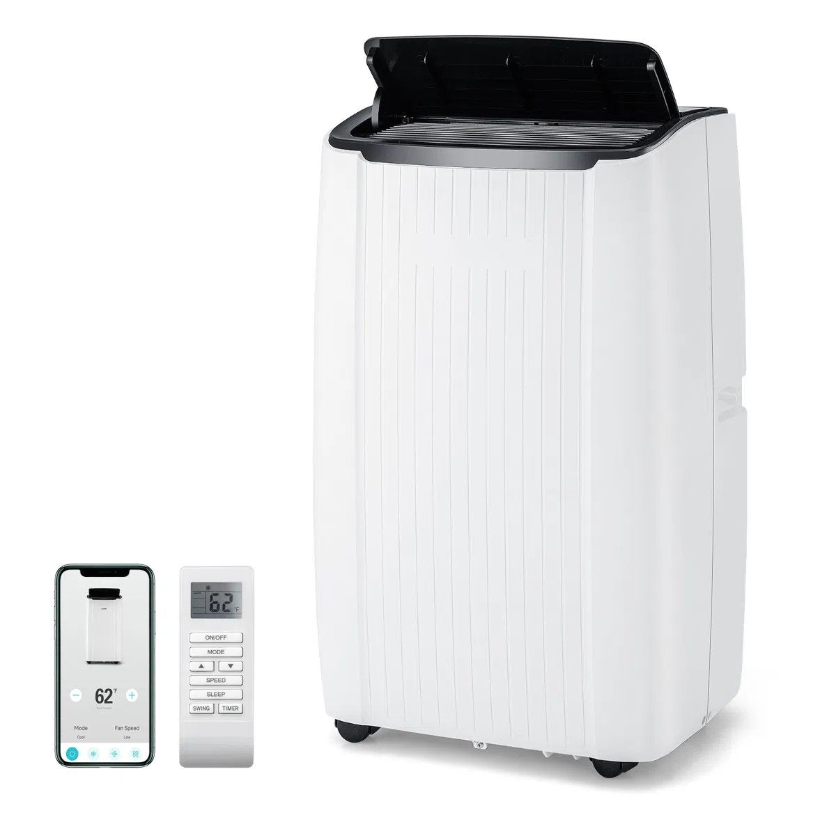 Climatiseur Portable 14000 BTU 4 en 1, Wifi