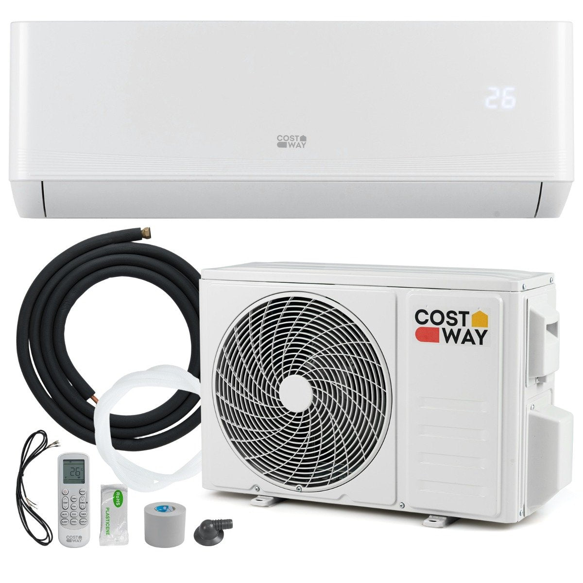 Climatiseur Mini Split 12000 BTU (3,4 kW) A++ avec Pompe à Chaleur